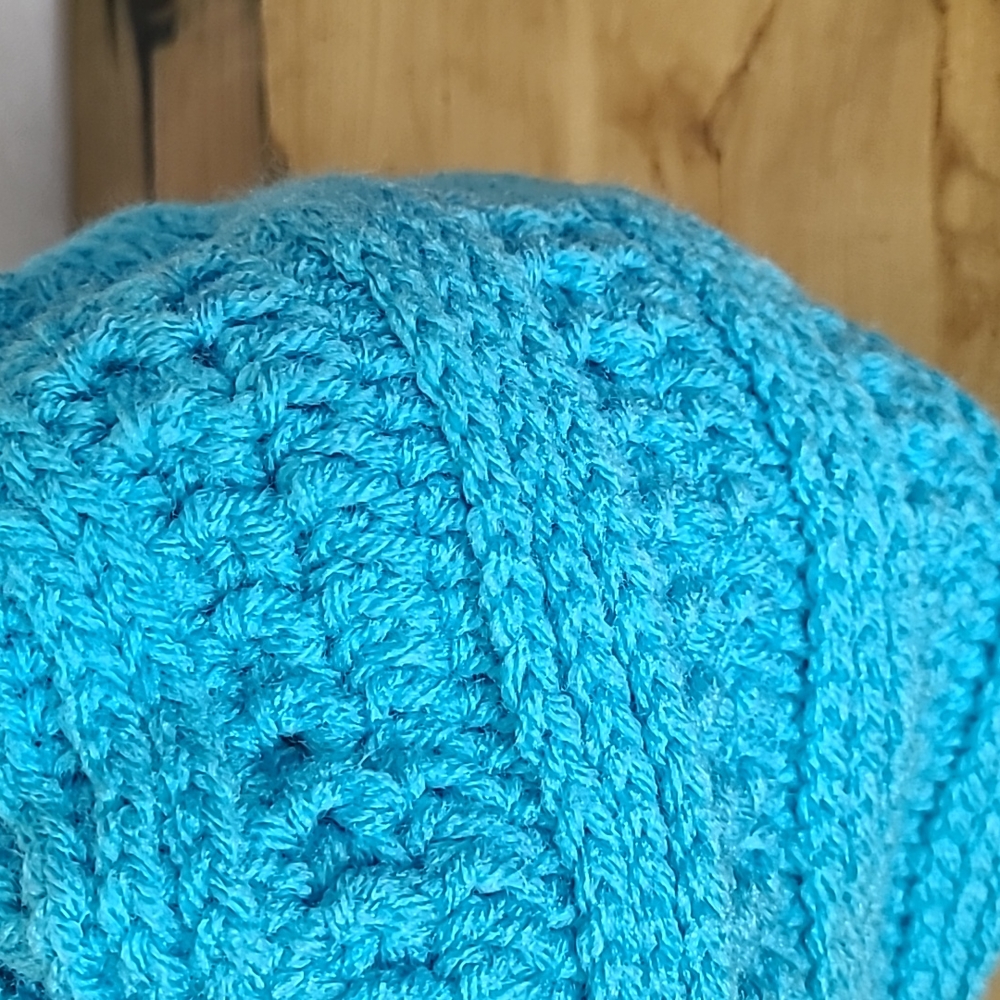 1️⃣7️⃣Handmade Winter Hat Blue-NEW - Picture 3 of 6